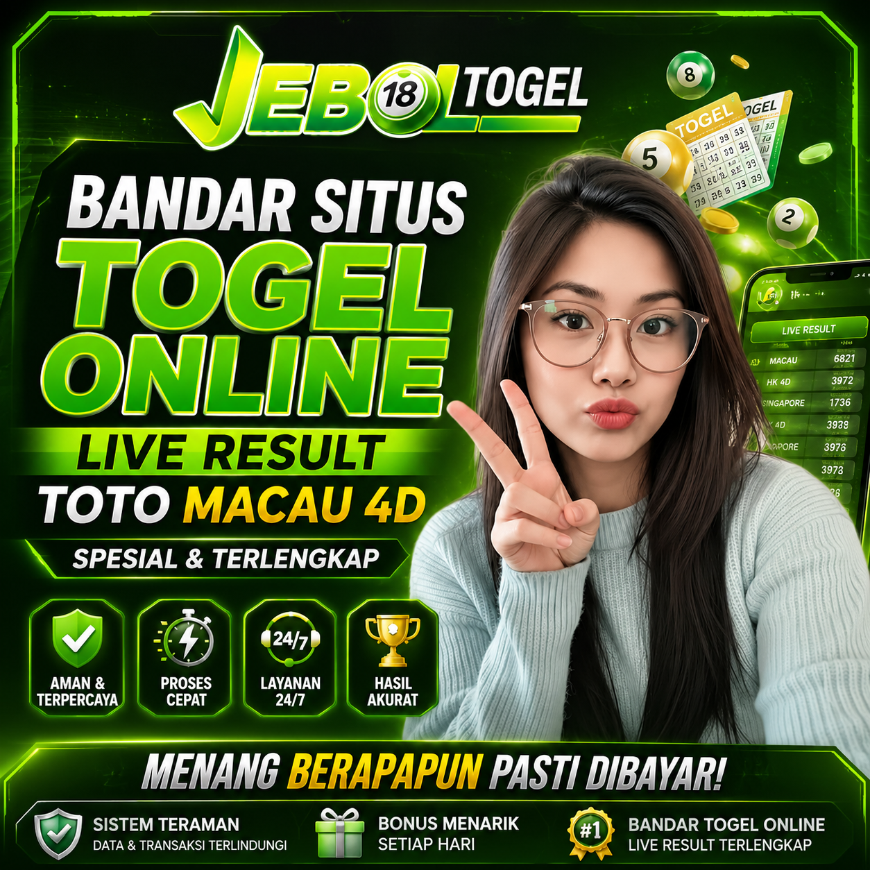 JEBOLTOGEL 🏆 Bandar Situs Togel Online Live Result Toto Macau 4D Spesial & Terlengkap